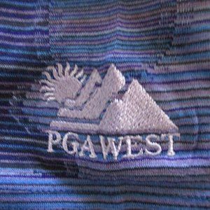 Bugatchi Mens S/S "PGA West" (La Quinta, CA) Purple Cotton Golf Polo Shirt - M*